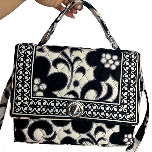 Vera Bradley Julie Satchel Night & Day w/ Crossbody