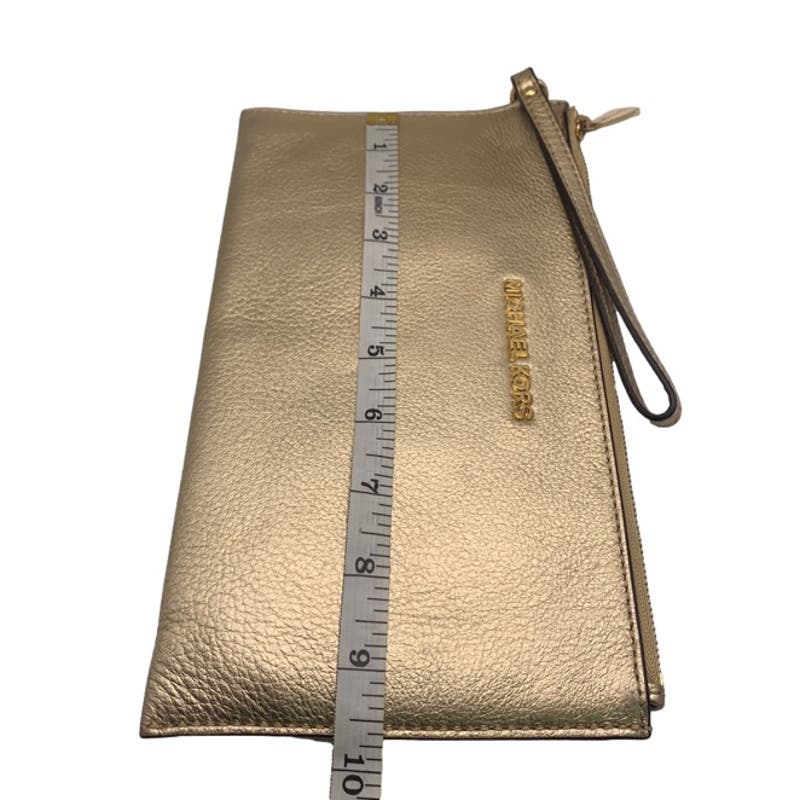 Michael Kors Gold Wristlet with Card Slots