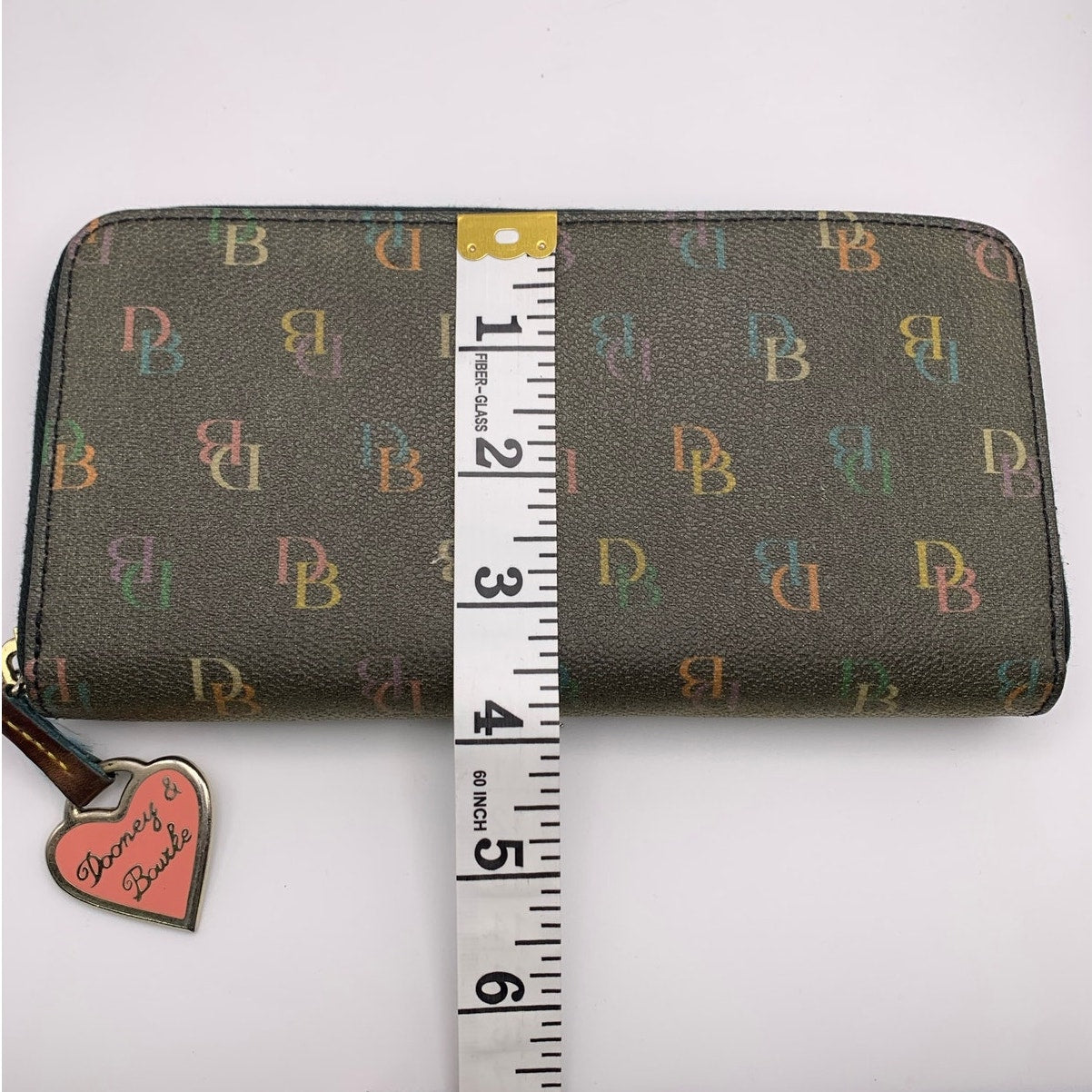 Vintage DOONEY & BOURKE Rainbow Zip Around Wallet