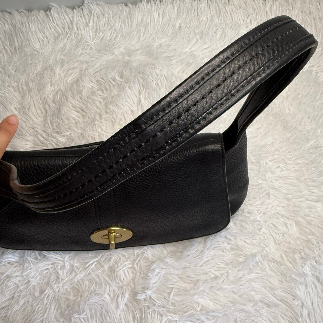 y2k COACH 11614 Ergo Flap Turnlock Shoulder Bag