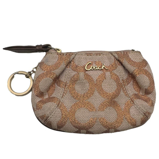 COACH Signature Canvas Coin Purse / Key chain