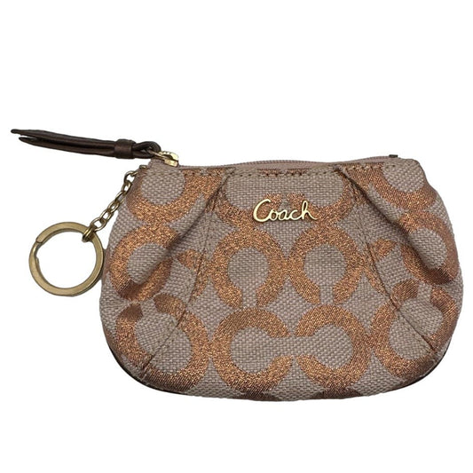 COACH Signature Canvas Coin Purse / Key chain