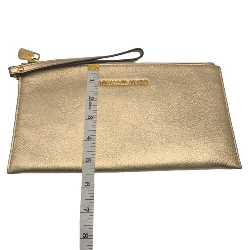 Michael Kors Gold Wristlet with Card Slots