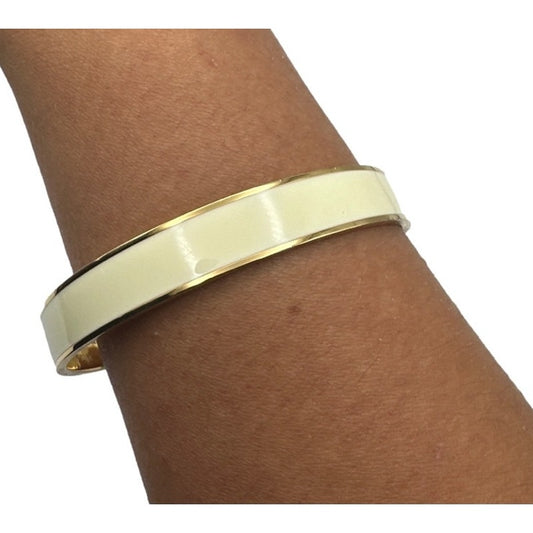 KATE SPADE New York Cream Enamel Bangle Bracelet