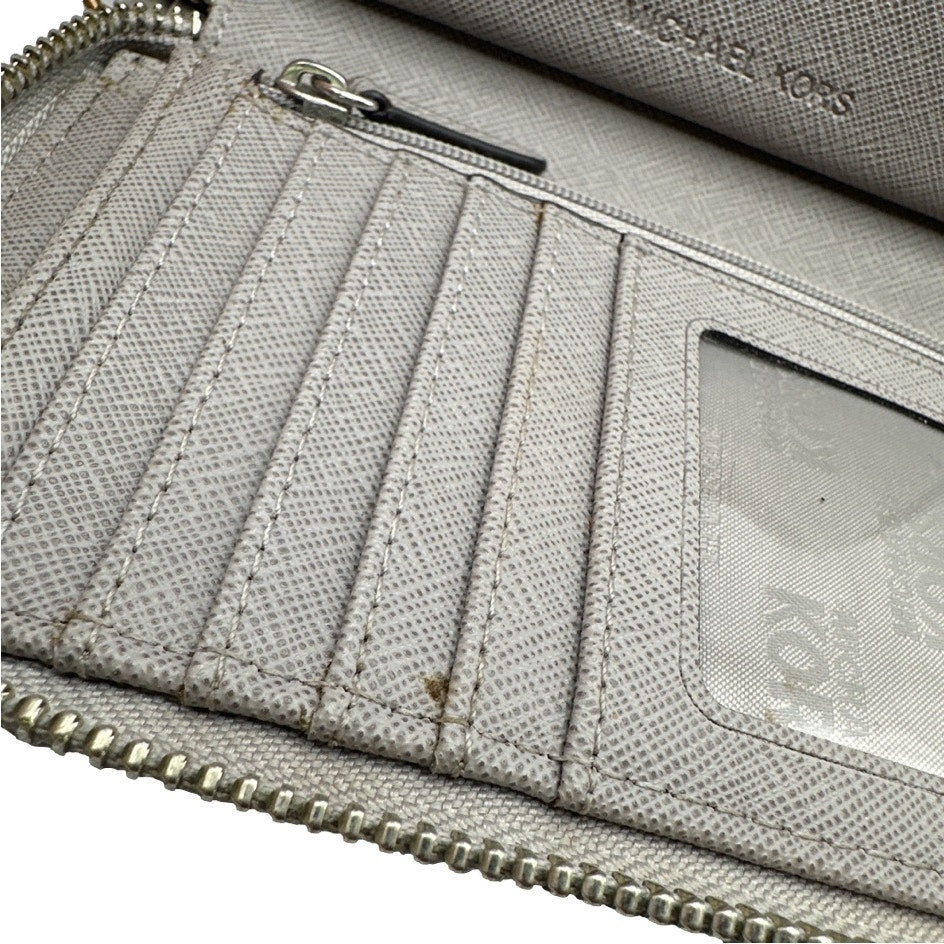 SALE MICHAEL KORS Gray Zip Around Wallet