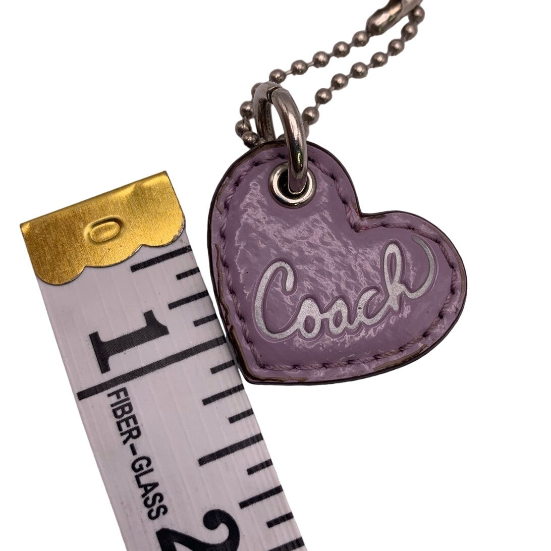 COACH Heart Poppy Replacement Hang Tag Bag Charm