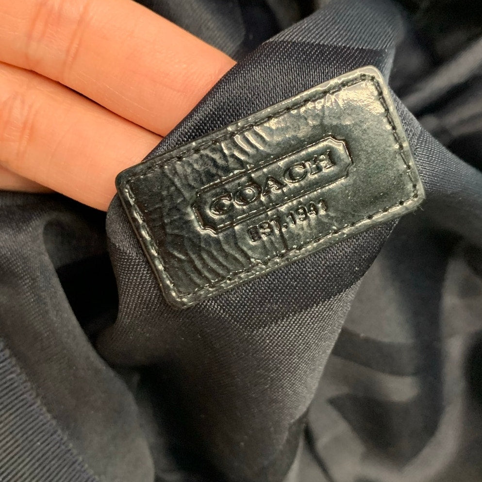 y2k Coach Blue 100% Wool Hat Cap