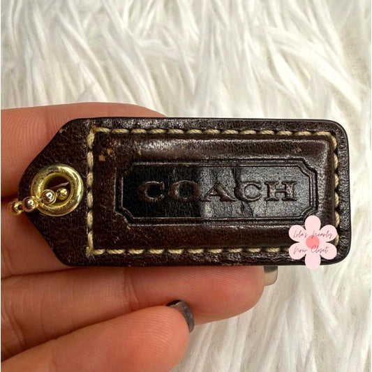 1.5” y2k COACH Vintage Fob Bag Charm Hang tag Hangtag