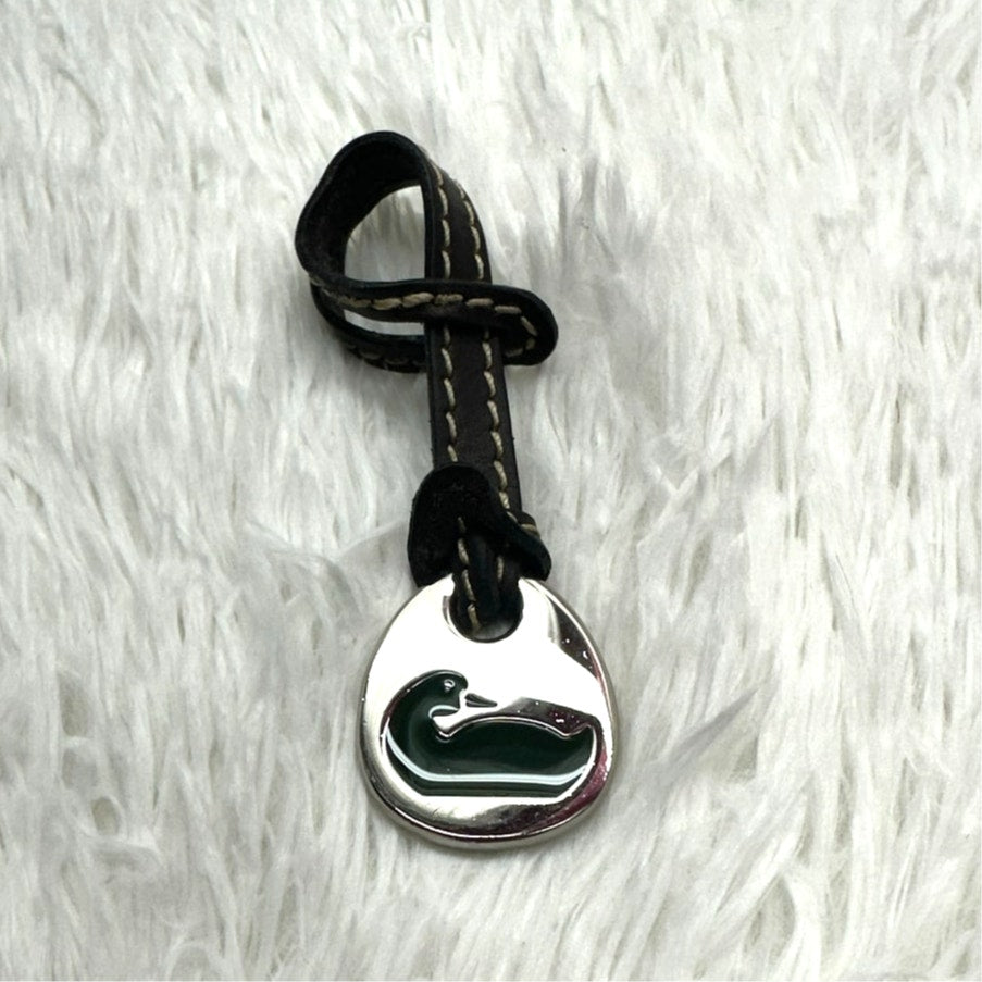 Vintage DOONEY & BOURKE y2k Brown Green Bag Charm Key Fob