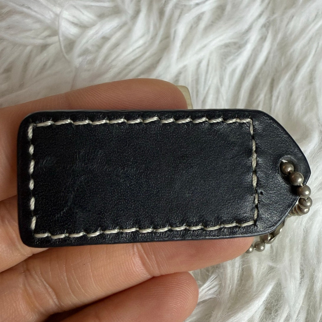 1.5" y2k COACH Vintage Fob Bag Charm Hang tag Hangtag