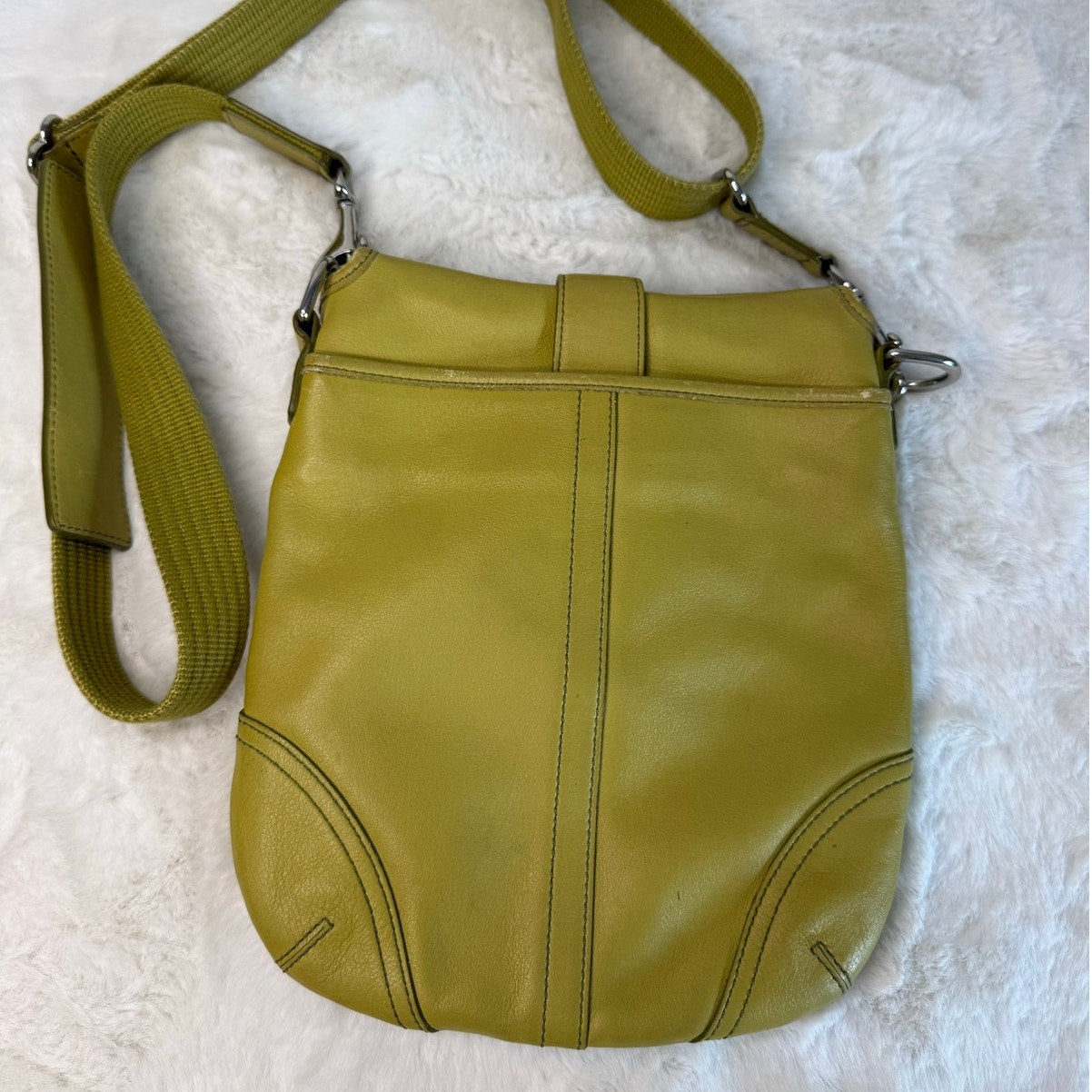 y2k Coach Lime Green Crossbody