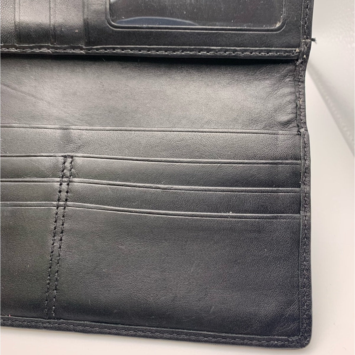 Y2K COACH Black Turnlock Wallet