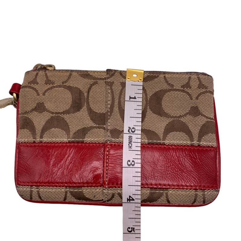 COACH Canvas Signature Wristlet