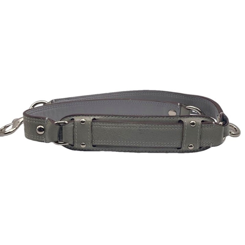 Patent Leather Gray Shoulder Replacement Strap