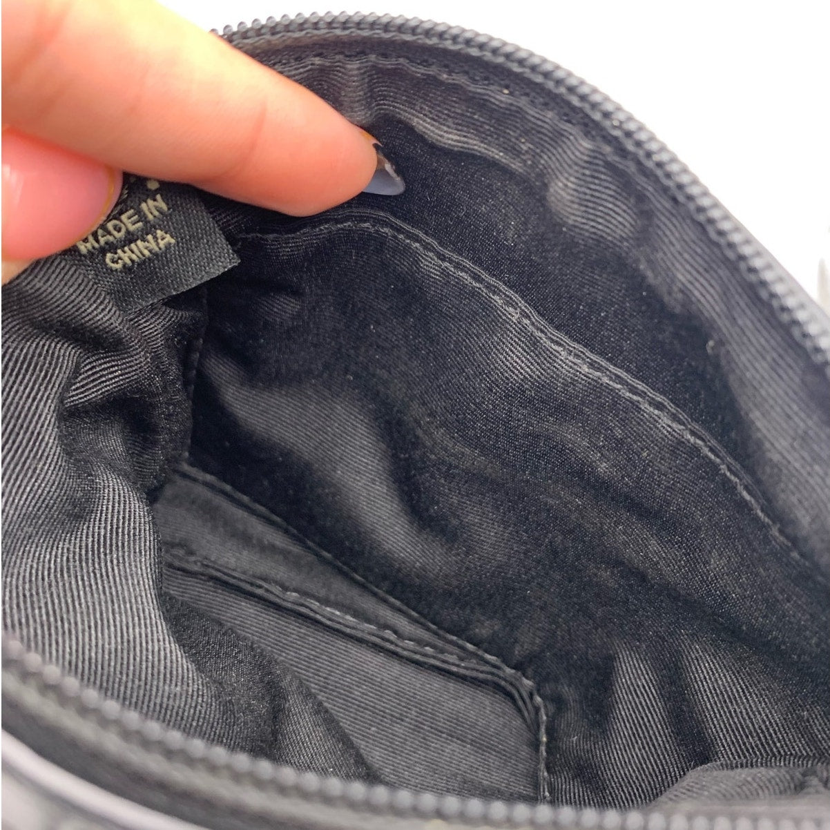 COACH Black Signature Canvas Wristlet