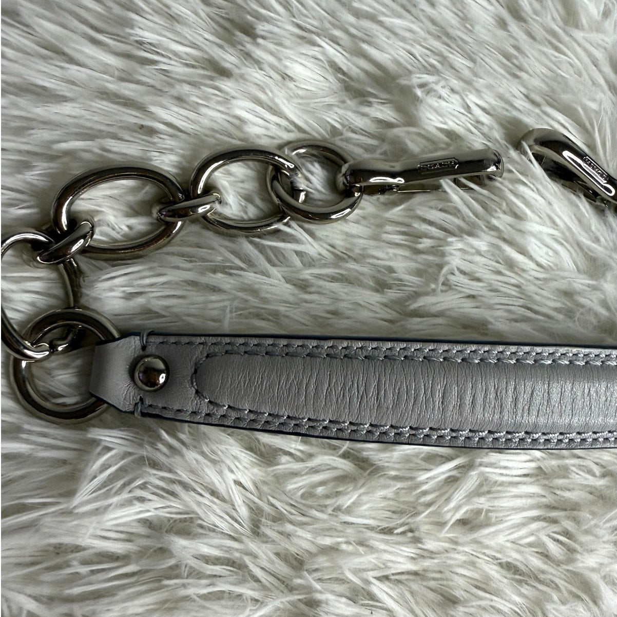 Coach Gray Shoulder Replacement Strap