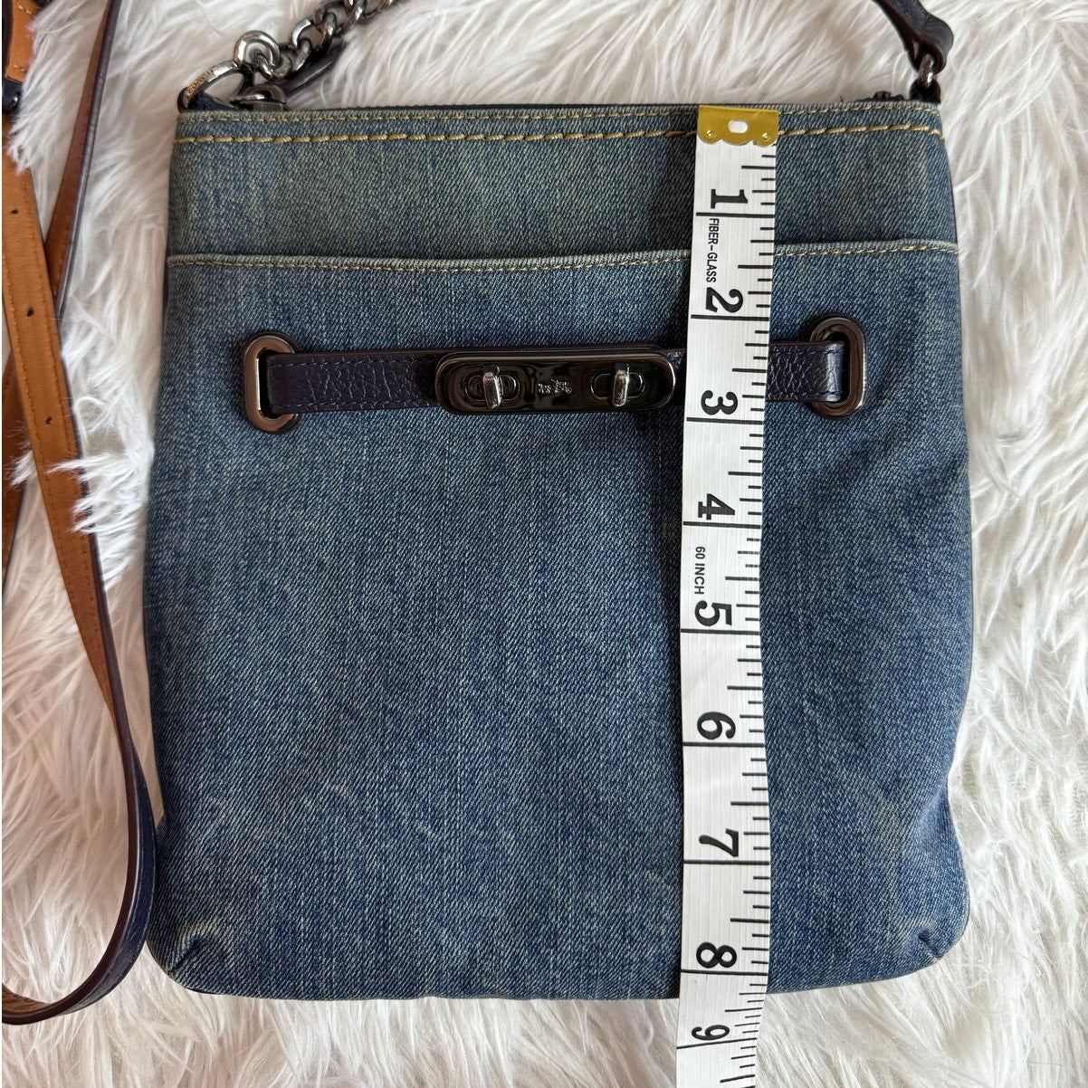 Coach Denim Swagger Swingpack Crossbody