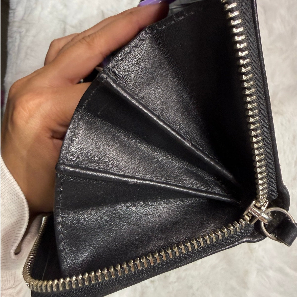 COACH y2k Black Canvas Leatherware Legacy Signature Wallet
