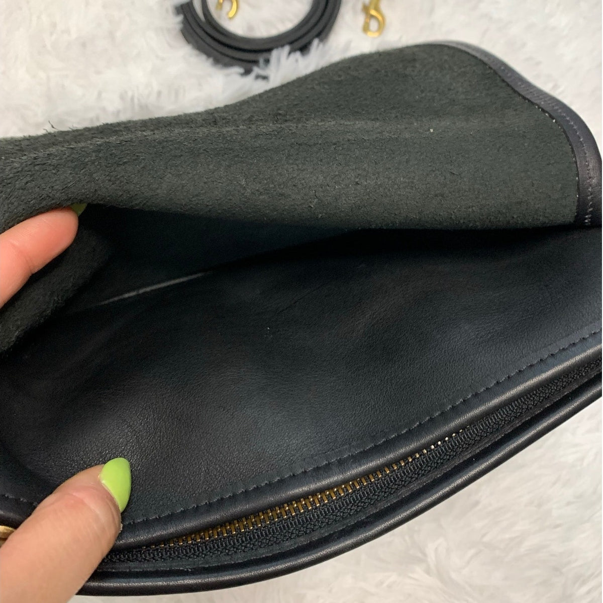 Vintage Coach Ritchie Black Crossbody Bag