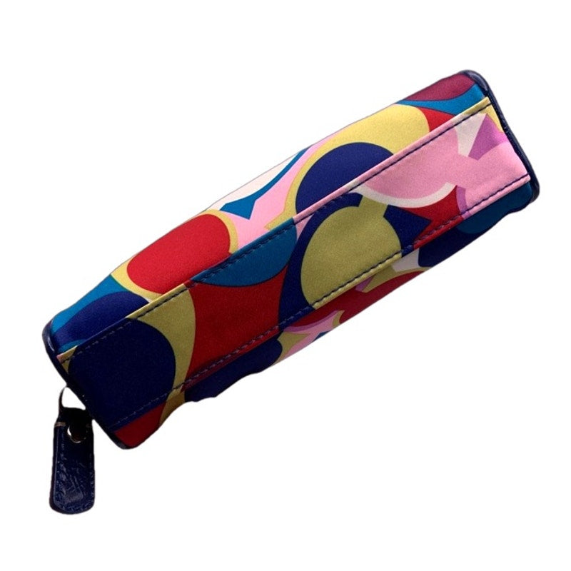 COACH Multi-color Nylon Cosmetic Case Make up Bag Pouch