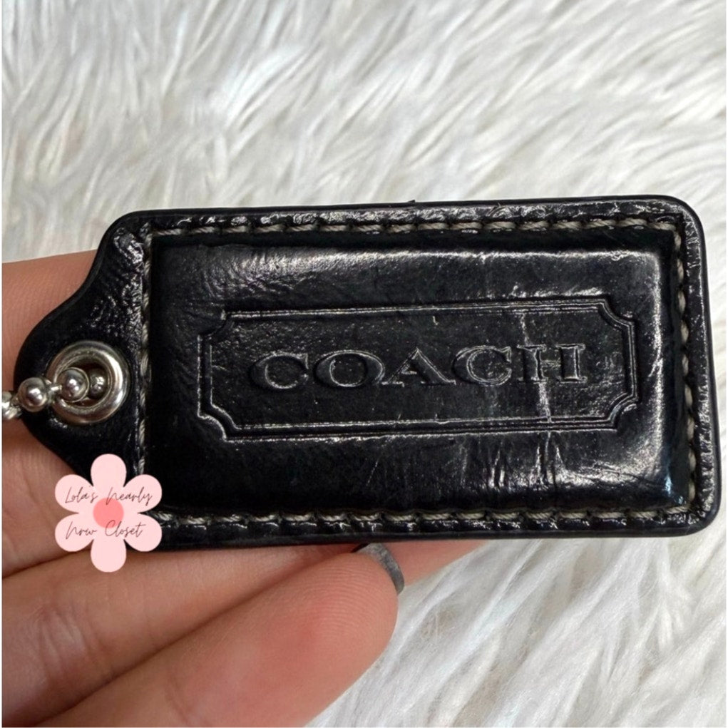 2" COACH Fob Bag Charm Hang tag Hangtag