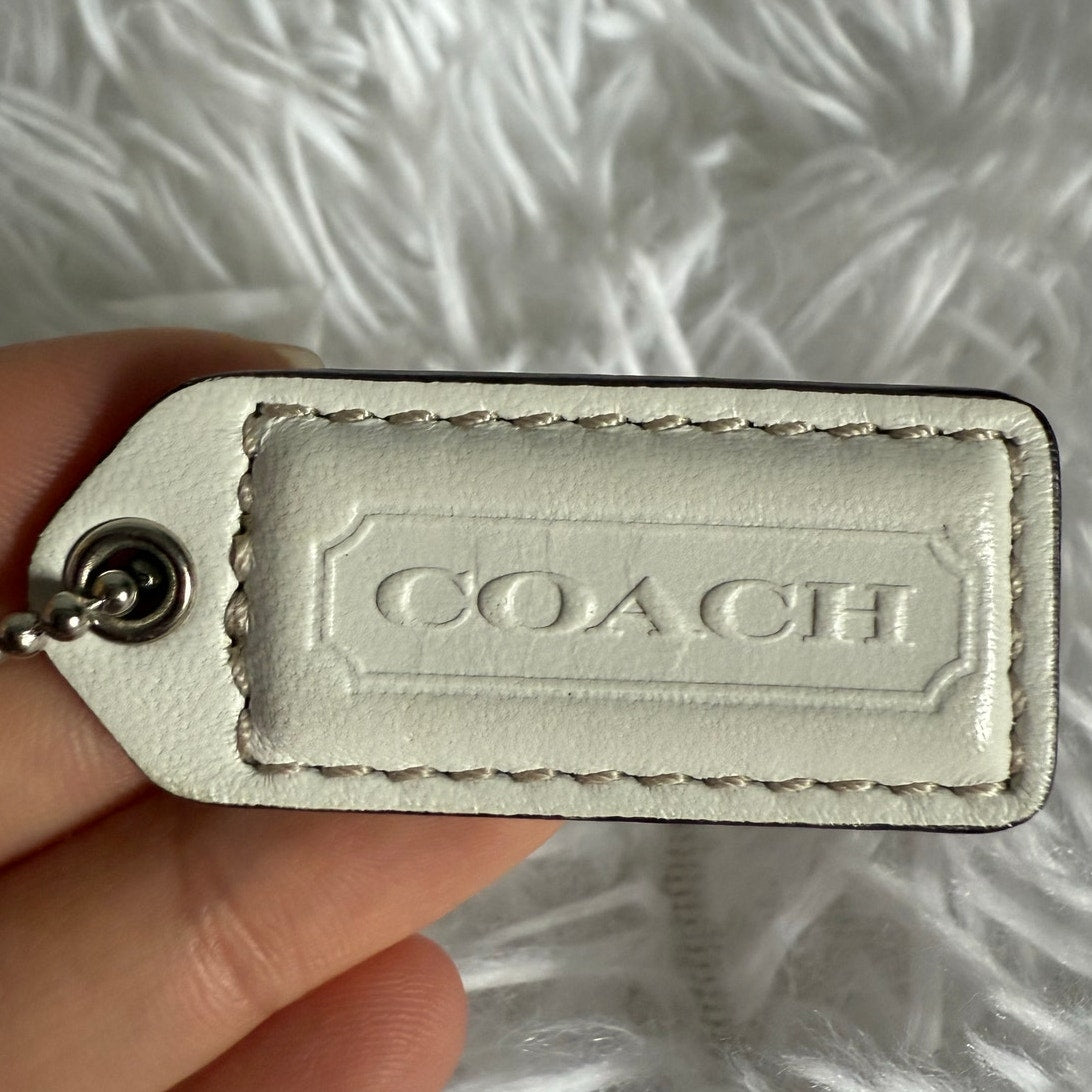 1.5" y2k COACH Vintage  Fob Bag Charm Hang tag Hangtag