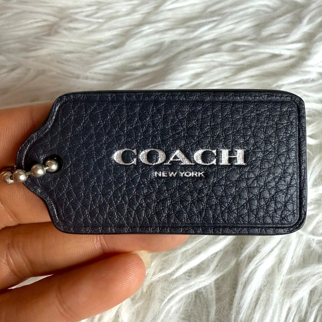 2.5" COACH  Fob Bag Charm Hang tag Hangtag