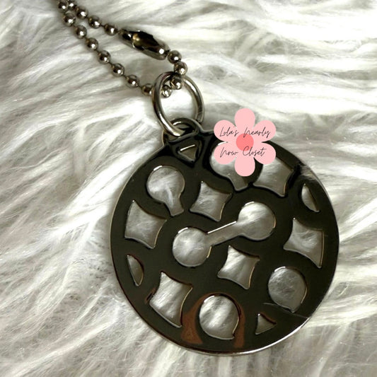 1" Coach Metal "C" Signature Fob Bag Charm Hang tag Hangtag