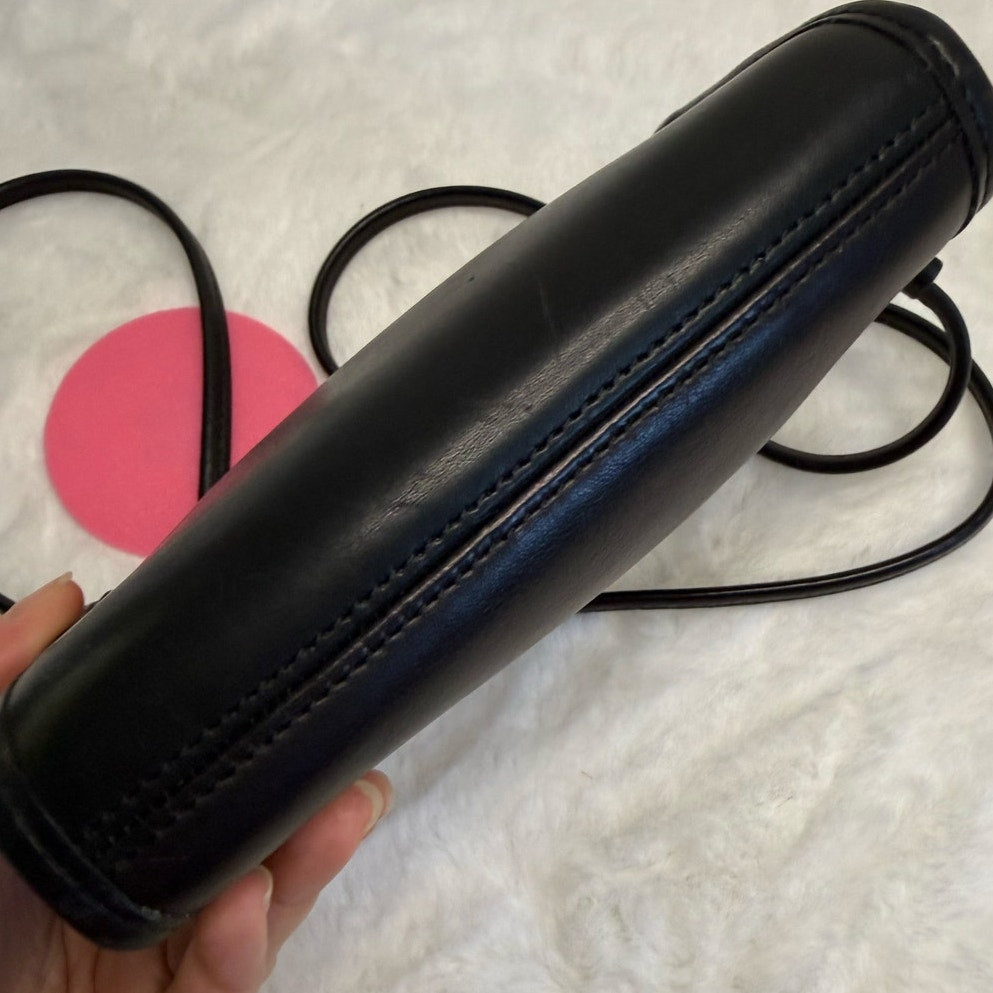 Vintage Coach Black Abbie Costa Rica Crossbody Bag 9017