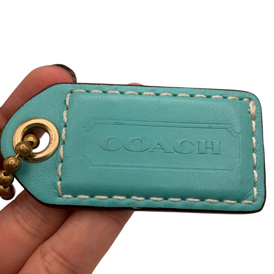 2.5" y2k COACH Vintage Fob Bag Charm Hang tag Hangtag