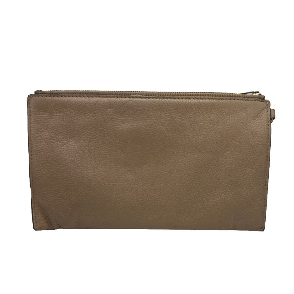 MICHAEL KORS Warm Taupe Large Wristlet with Card Slots