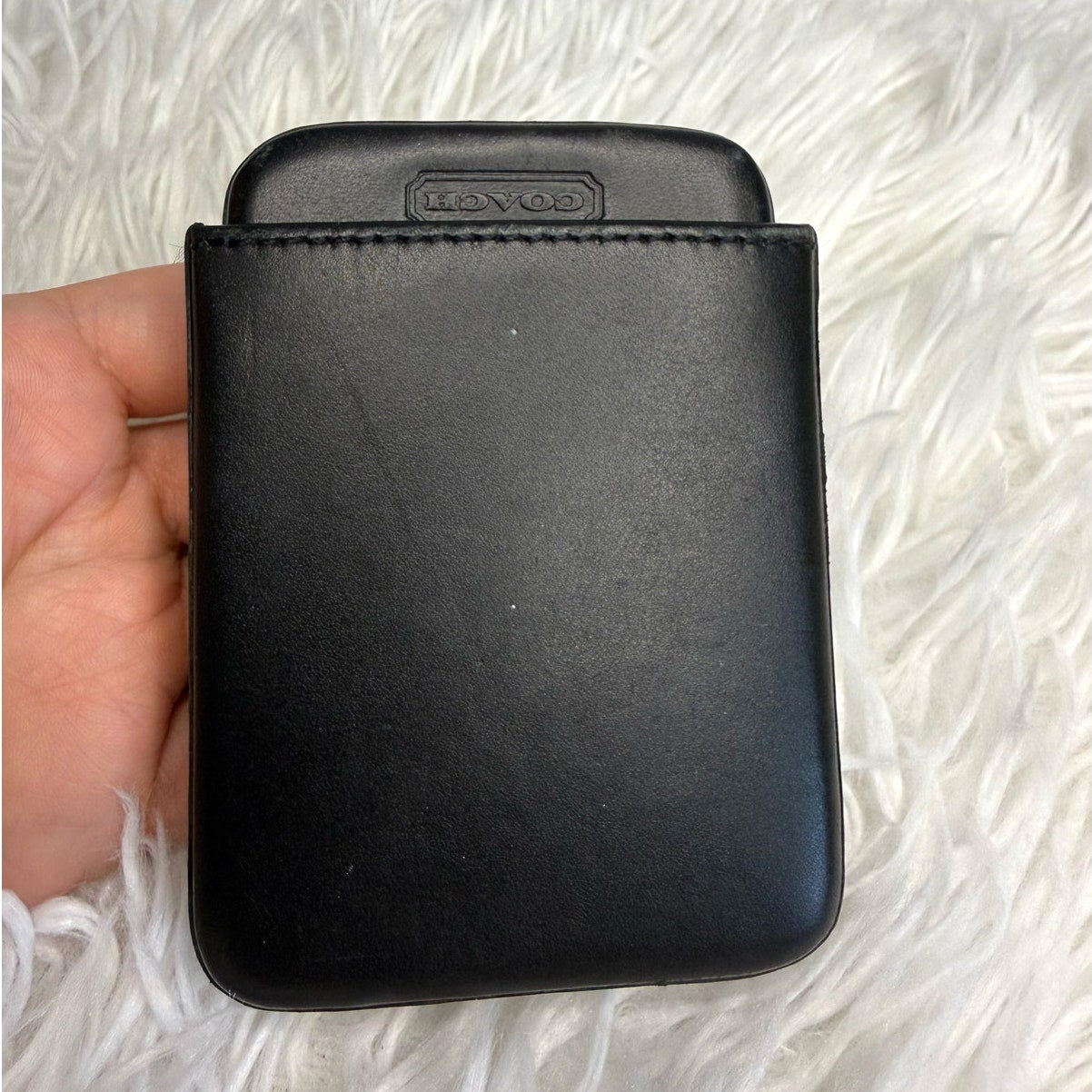 Vintage COACH y2k Black Credit Case Business Card