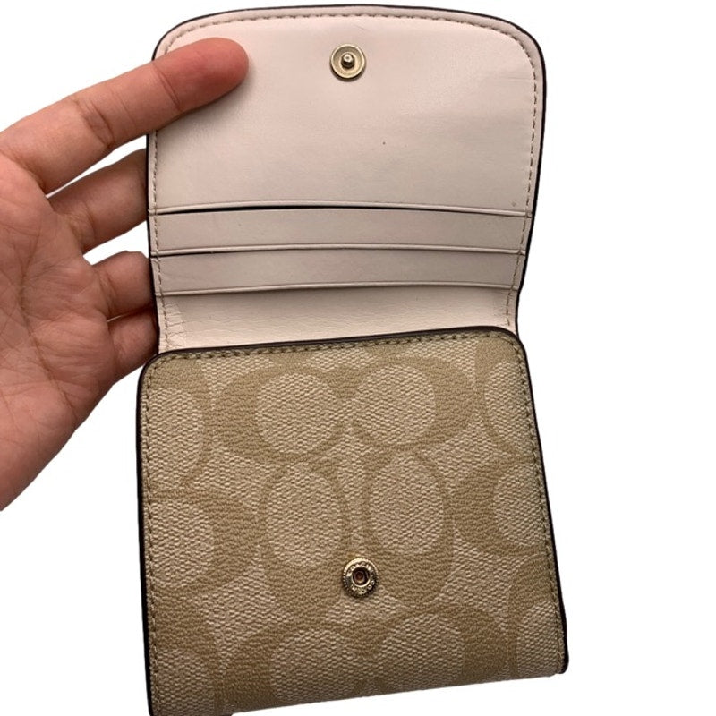 COACH Signature Coated Canvas Wallet