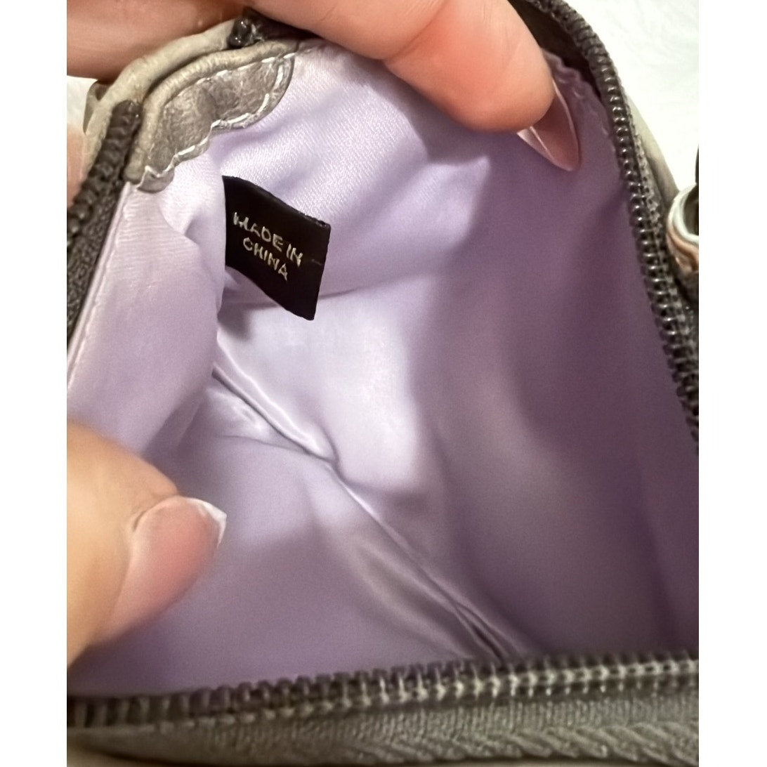 SALE COACH Gray Signature Canvas Wristlet