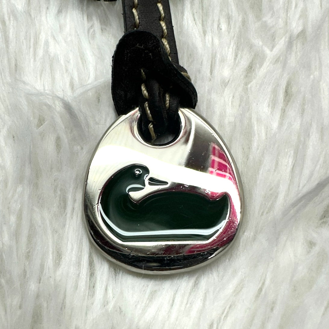 Vintage DOONEY & BOURKE y2k Brown Green Bag Charm Key Fob