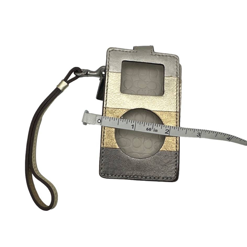 Vintage COACH Ipod Mini Player Metallic Block Case w/ Wristlet Limited Edition