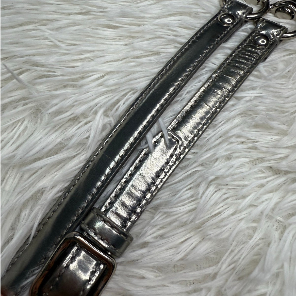Patent Leather Silver Replacement Strap