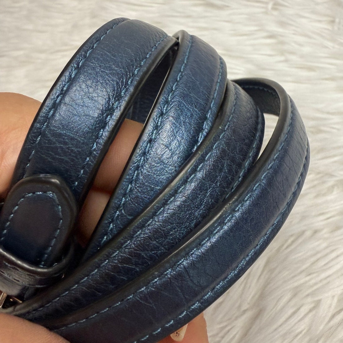 COACH Blue Metallic Replacement Crossbody Strap