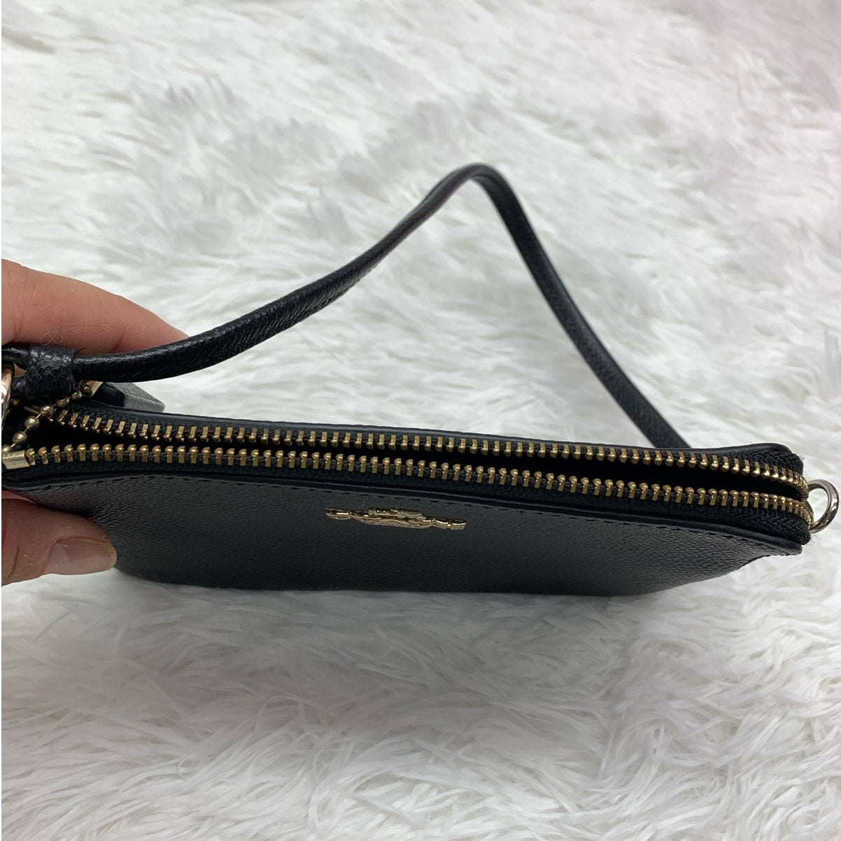 COACH Black Wristlet