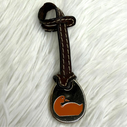 DOONEY & BOURKE Orange Duck Brown Bag Charm