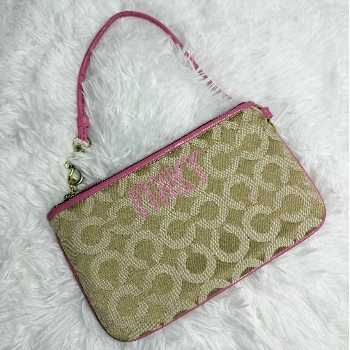 COACH y2k Rare Poppy Pinky Limited Edition Wristlet