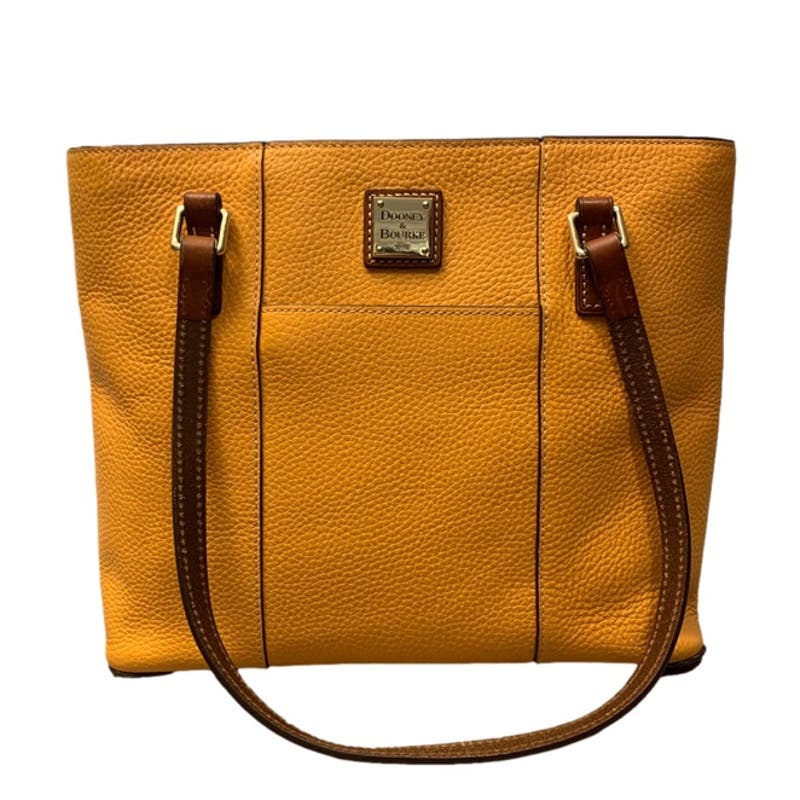 DOONEY & BOURKE Orange Pebbled Grain Lexington Tote