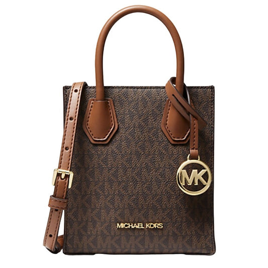 NWT Michael Kors Mercer Extra-Small Logo and Leather Crossbody Bag