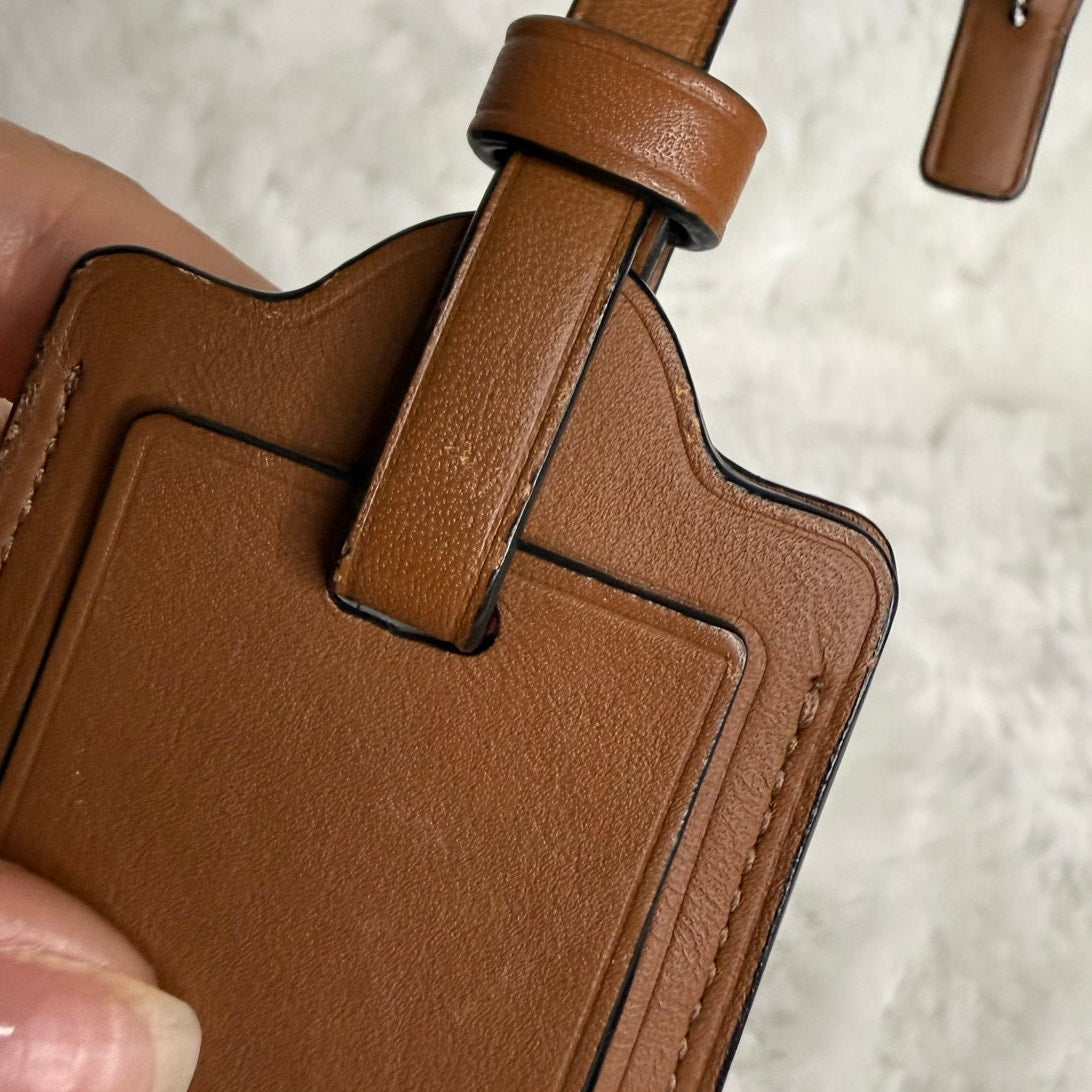 Coach Brown Luggage Tag Bag Picture