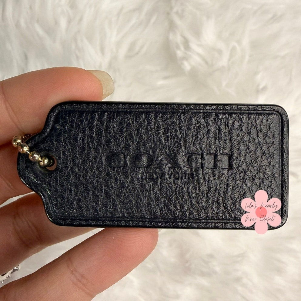 2" COACH Fob Bag Charm Hang tag Hangtag