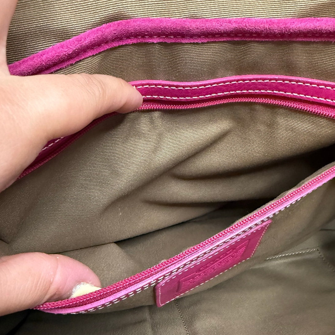 y2k COACH Vintage 2004 Pink Hampton SOHO Flap Satchel