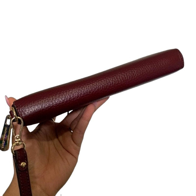 Michael Kors Burgundy Zip Around Wallet