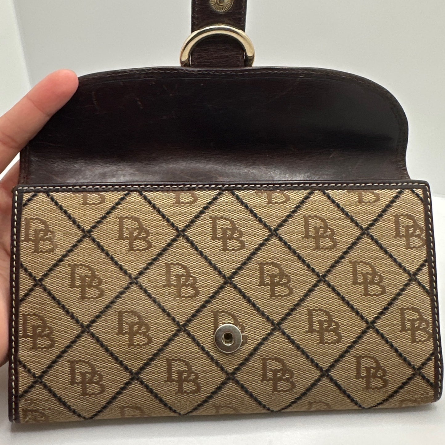 DOONEY & BOURKE Brown Signature Canvas Wallet