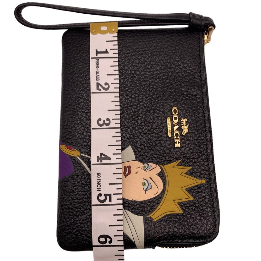 Disney X COACH Corner Zp Wristlet With Evil Queen Motif