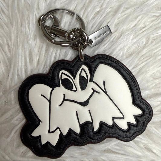 COACH Frog Ring Bag Charm Leather